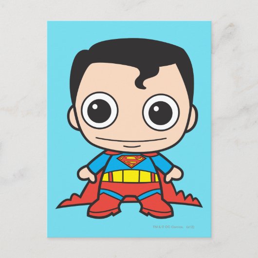 Mini Superman Briefkaart (Voorkant)