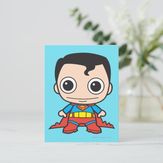 Mini Superman Briefkaart (Staand voorkant)