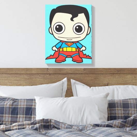 Mini Superman Canvas Afdruk (Insitu (Slaapkamer))