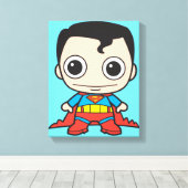 Mini Superman Canvas Afdruk (Insitu (Houten vloer))
