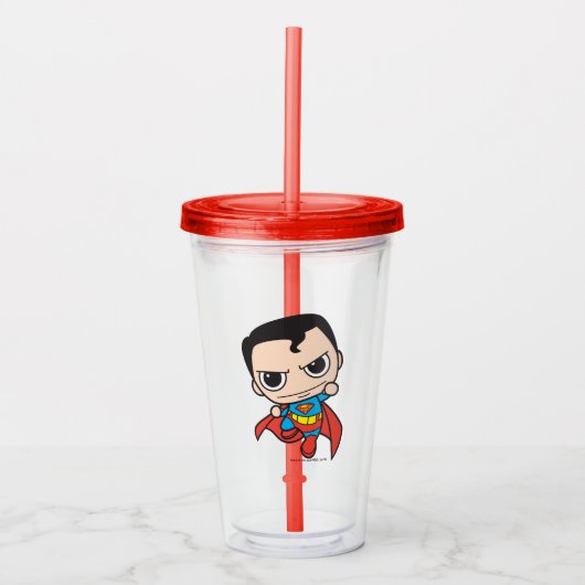 Mini Superman Flying Acryl Drinkbeker (Voorkant)