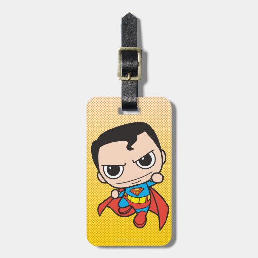 Mini Superman Flying Bagagelabel (Voorkant verticaal)