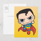 Mini Superman Flying Briefkaart (Voorkant / Achterkant)