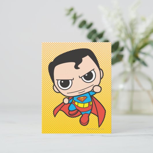 Mini Superman Flying Briefkaart (Staand voorkant)