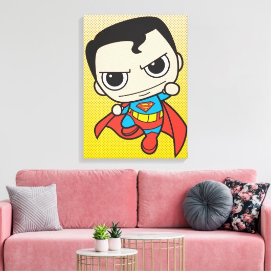 Mini Superman Flying Canvas Afdruk (Insitu (Woonkamer))