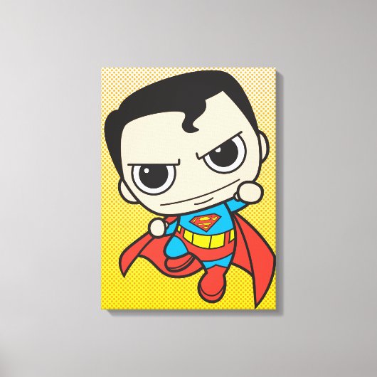 Mini Superman Flying Canvas Afdruk (Voorkant)