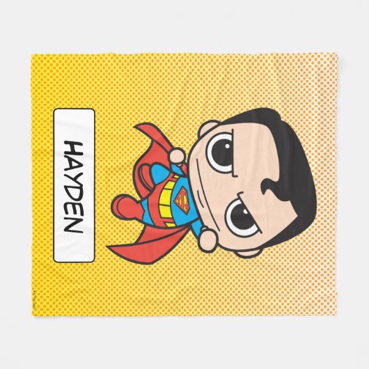 Mini Superman Flying Fleece Deken (Voorkant (Horizontaal))