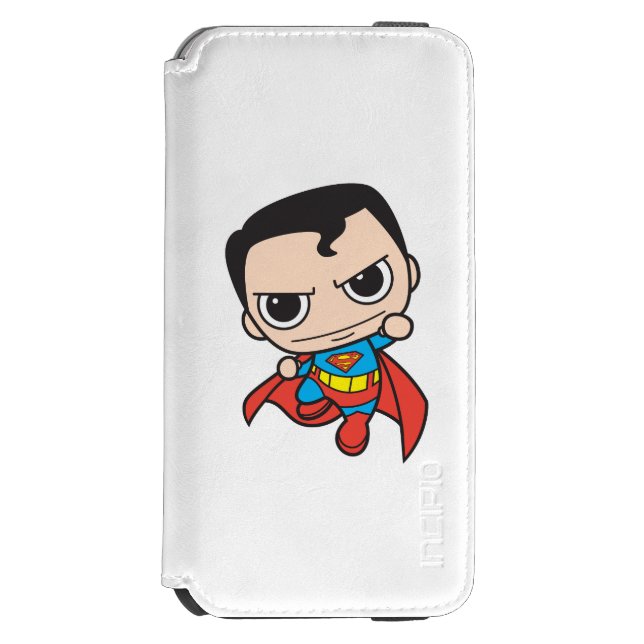 Mini Superman Flying Incipio iPhone Portemonnee Hoesje (Voorkant Agenda)