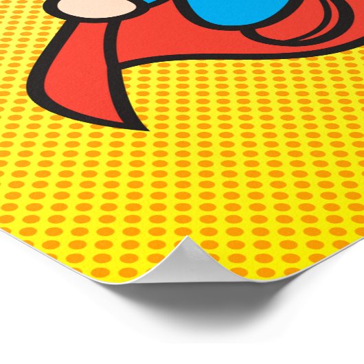 Mini Superman Flying Poster (Hoek)