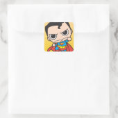 Mini Superman Flying Vierkante Sticker (Tas)