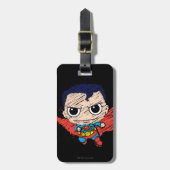 Mini Superman Sketch Bagagelabel (Voorkant verticaal)