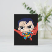 Mini Superman Sketch Briefkaart (Staand voorkant)