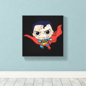 Mini Superman Sketch Canvas Afdruk (Insitu (Houten vloer))