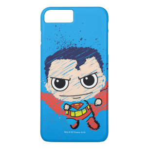 Mini Superman Sketch Case-Mate iPhone Case