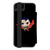 Mini Superman Sketch Incipio iPhone Portemonnee Hoesje (Agenda Achterkant)
