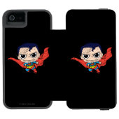 Mini Superman Sketch Incipio iPhone Portemonnee Hoesje (Agenda Open)