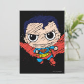 Mini Superman Sketch Kaart (Staand voorkant)