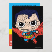 Mini Superman Sketch Kaart (Voorkant / Achterkant)