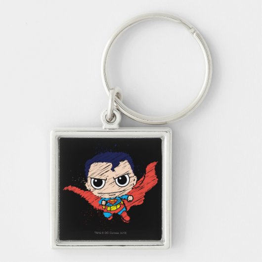 Mini Superman Sketch Sleutelhanger (Voorkant)