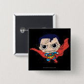 Mini Superman Sketch Vierkante Button 5,1 Cm (Voorkant /achterkant)
