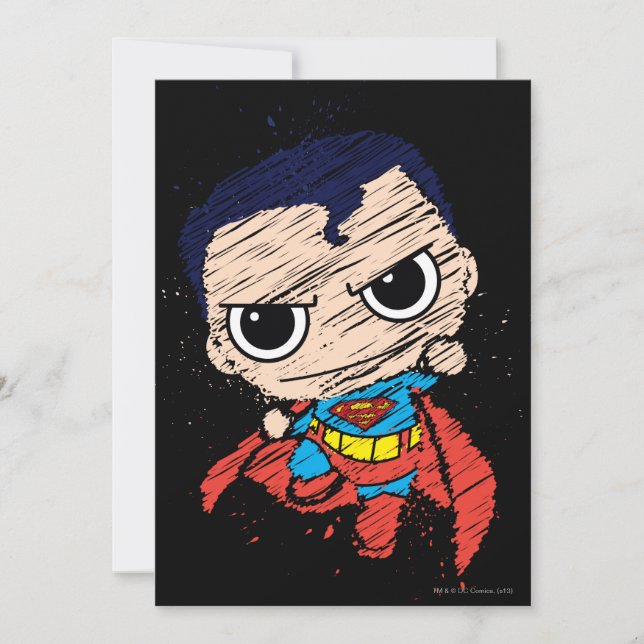 Mini Superman Sketch - vliegen (Voorkant)