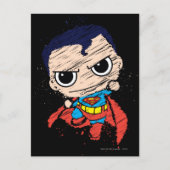 Mini Superman Sketch - vliegen Briefkaart (Voorkant)