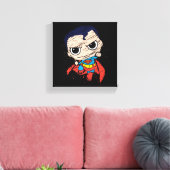 Mini Superman Sketch - vliegen Canvas Afdruk (Insitu (Woonkamer))
