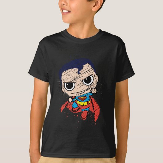 Mini Superman Sketch - vliegen T-shirt (Voorkant)
