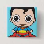 Mini Superman Vierkante Button 5,1 Cm (Voorkant)