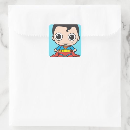 Mini Superman Vierkante Sticker (Tas)