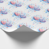 Mini Sweetheart feesten Cadeaupapier (Hoek)