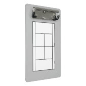 Mini tennis-klembord voor coachen mini klembord (Schuin)