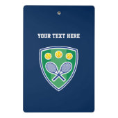 Mini tennis-klembord voor coachen mini klembord (Achterkant)