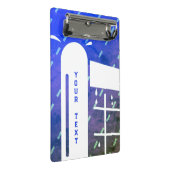 Mini-tennisklembord met een gloeiend netsnoer mini klembord (Schuin)