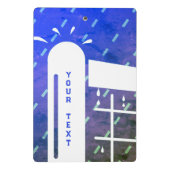 Mini-tennisklembord met een gloeiend netsnoer mini klembord (Achterkant)