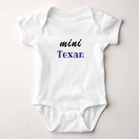 Mini Texan, Cadeau voor Baby Shower, Meisje, Jonge Romper (Voorkant)