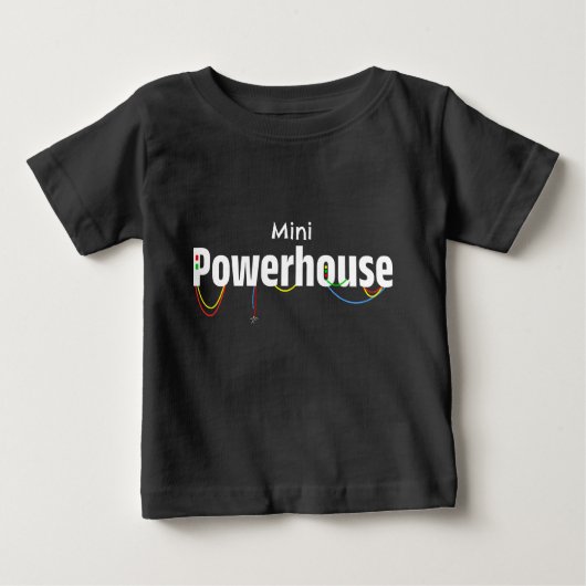 Mini Tiny Baby Powerhouse | Grappig T-shirt | DP7 (Voorkant)