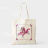 Mini Tiny Tas Stargazer Lilies met Jouw naam (Voorkant)