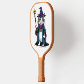 Mini tovenaar kat met magische staf pickleball paddle (Links)