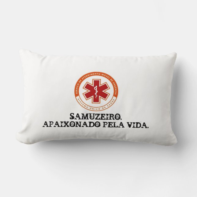 Mini-travesseiro SAMU 192. Kussen (Voorkant)