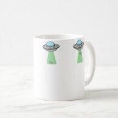 Mini Ufo Koeienontvoering (2 stuks) Koffiemok (Voorkant rechts)