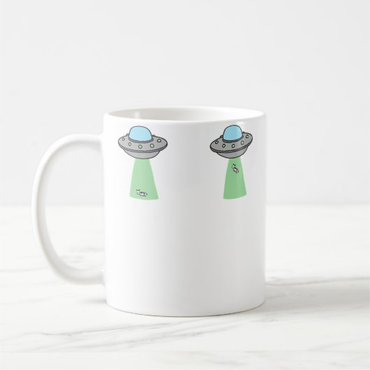 Mini Ufo Koeienontvoering (2 stuks) Koffiemok (Links)