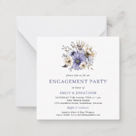 MINI | Uitnodiging voor de Paarse Cream Floral Eng