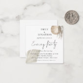 MINI | Uitnodiging voor de Pampas Grass Wedding Ev (Voorkant / Achterkant in situ)