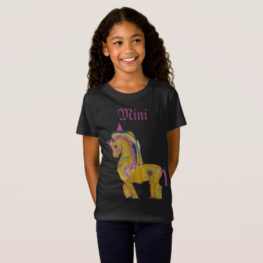 Mini unicorn t-shirt (Voorkant volledig)