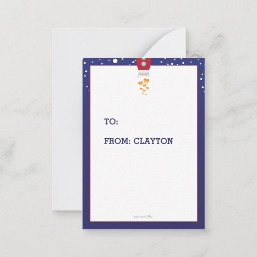 mini-Valentijn | Je bent buiten deze wereld Notitiekaartje (Achterkant)