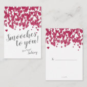 Mini Valentijn | Kusjes voor jou! Briefkaart (Voorkant / Achterkant)