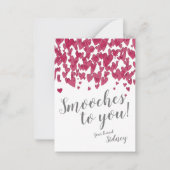 Mini Valentijn | Kusjes voor jou! Briefkaart (Voorkant)