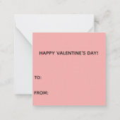 Mini Valentijnsdag Kaart Bom Chicka Chihuahua Notitiekaartje (Achterkant)