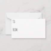 Mini Valentijnsdag Kaart Cat's Meow Grappige Teken Notitiekaartje (Achterkant)